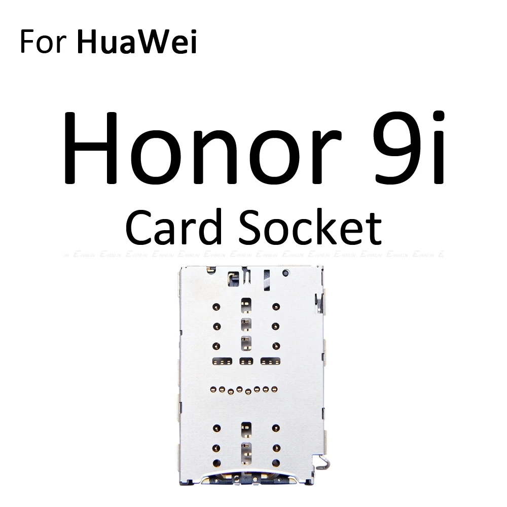 Сим-карты слот, разъем для лотка для устройства чтения sd-карт для Huawei Honor 9 Lite 9i Micro SD Держатель для карт с разъемом контейнер Запчасти для авто