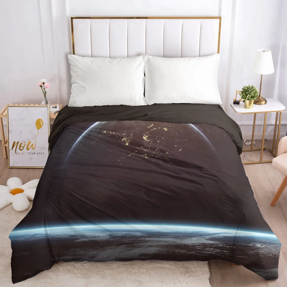 

Duvet Cover with Zipper Comforter Blanket Quilt Cover 220x240/90/135/150 3D Bedding Moon
