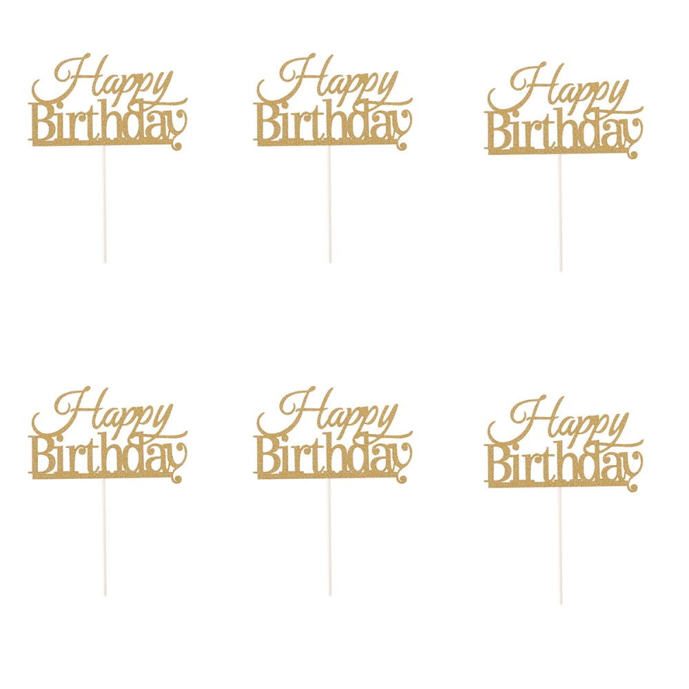 

10 Pcs Cake Topper Cake Decorations Party Supplies (Blue)