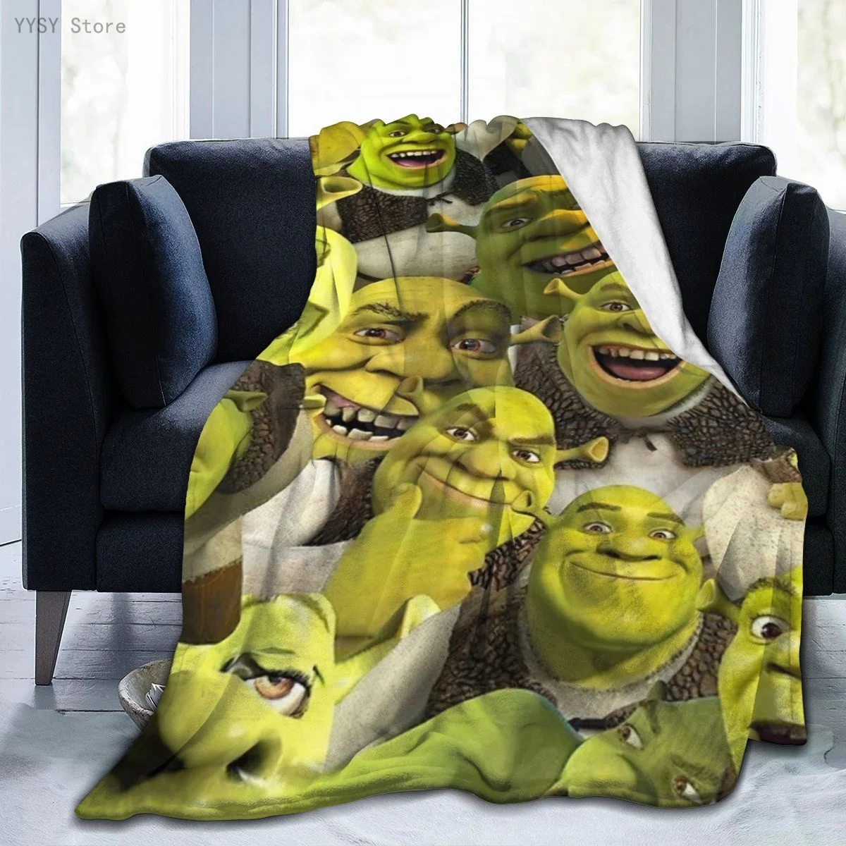 

Shrek (4) Anime printed Ultra-Soft Micro Fleece Blanket flannel throw Sherpa bedspread bedding sofa
