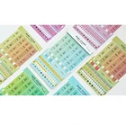 8 листов Мини DIY Бумага ПВХ ежемесячный календарь индекс вкладки стикеры напоминания