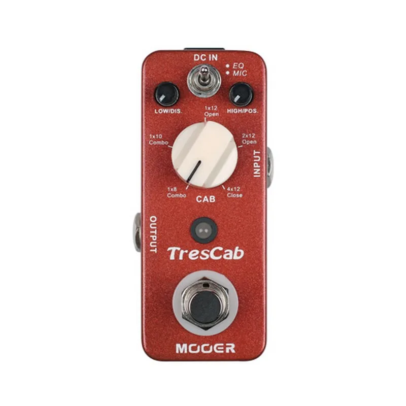 MOOER TresCab цифровой шкаф имитирующий гитарный эффект педаль настоящий обход