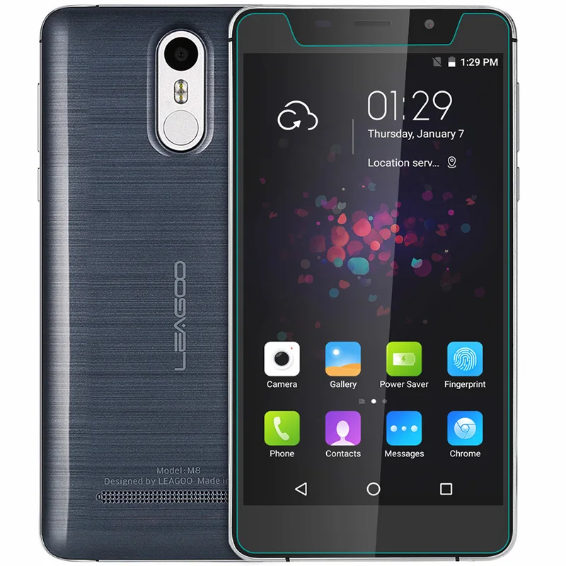 5 шт./лот закаленное стекло для Leagoo M8 / Pro 7 &quot9H 2.5D защитная пленка Взрывозащищенная