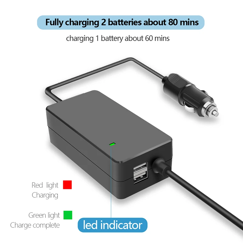 Автомобильное зарядное устройство с пультом дистанционного управления для DJI Mavic