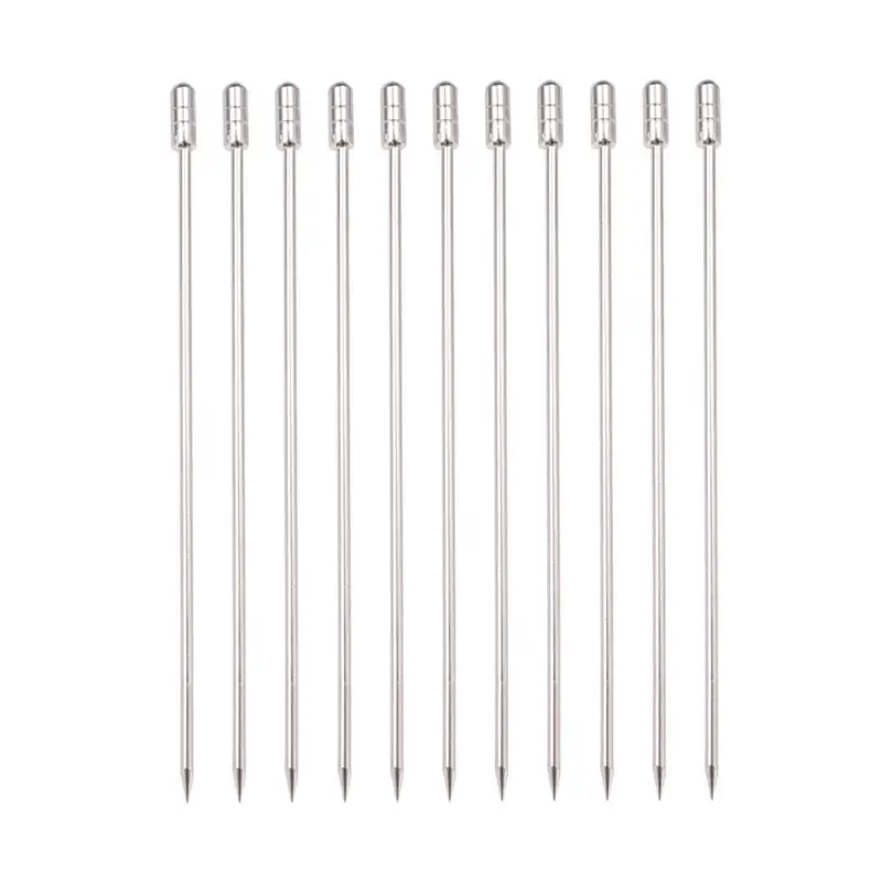 10 шт. 304 Нержавеющая сталь Еда Палочки s многоразовые цилиндрической формы