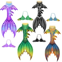 customized professional mermaid tail aquarium underwater performance clothing boys and girls with thick elastic fabric large siz