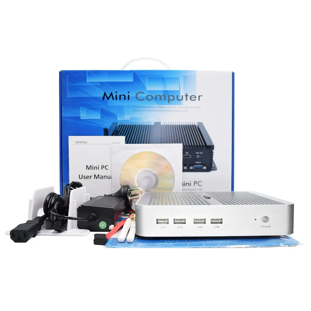 Intel тонкий клиент Core i5 6200U 7200U портативный компьютер Windows 10 pro HDMI VGA 4K HTPC i7 5500U Мини ПК