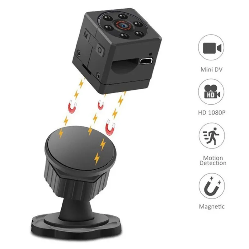 Портативный магнитный мини Камера 1080P HD камера удаленного наблюдения