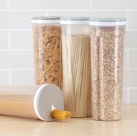 plastic pasta food container noodle rice storage containers with locking lid airtight clear dry kitchen items kitchen storage