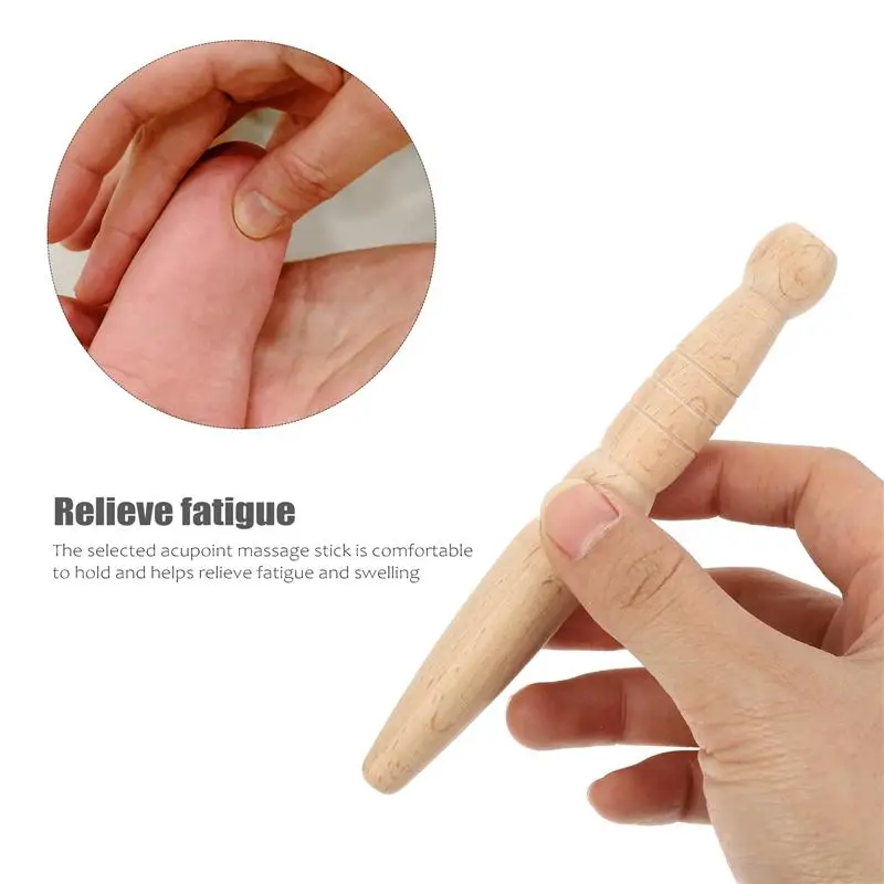 

1 set of Useful Durable Practical Massaging Sticks Acupuncture Points for Home Travel