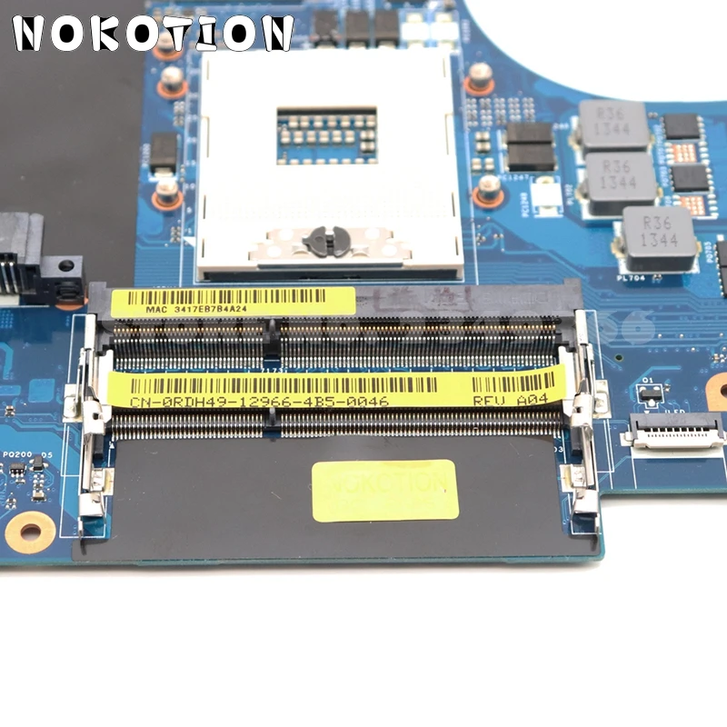 NOKOTION материнская плата для ноутбука Dell Vostro 3560 v3560 Материнская плата ноутбука CN-0RDH49 0RDH49 QCL00 LA-8241P HM77 DDR3 HD7670M видеокарта