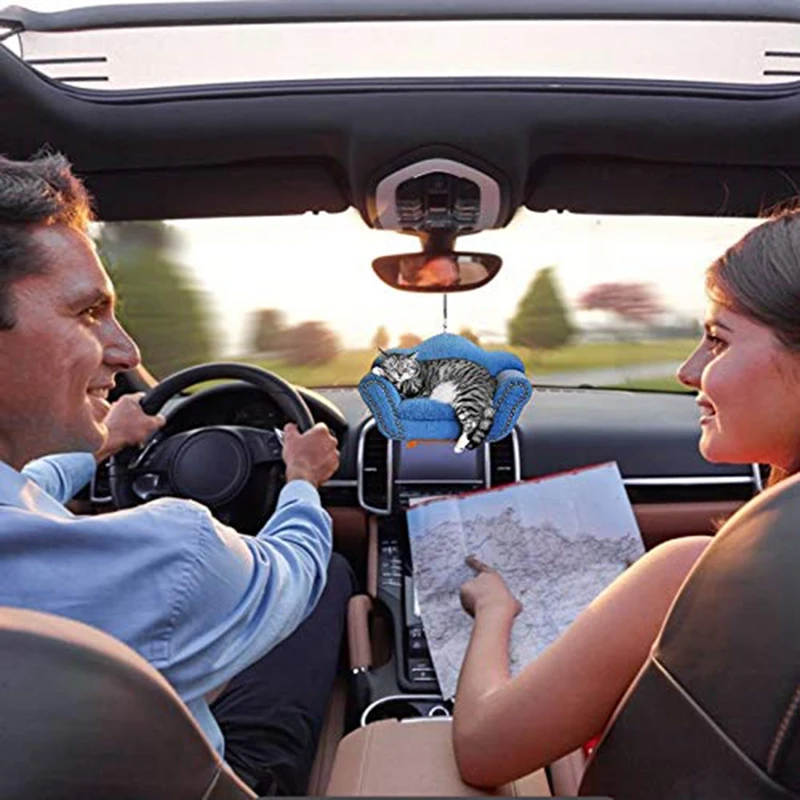 2D креативный брелок с подвеской в виде летающего кота украшения для