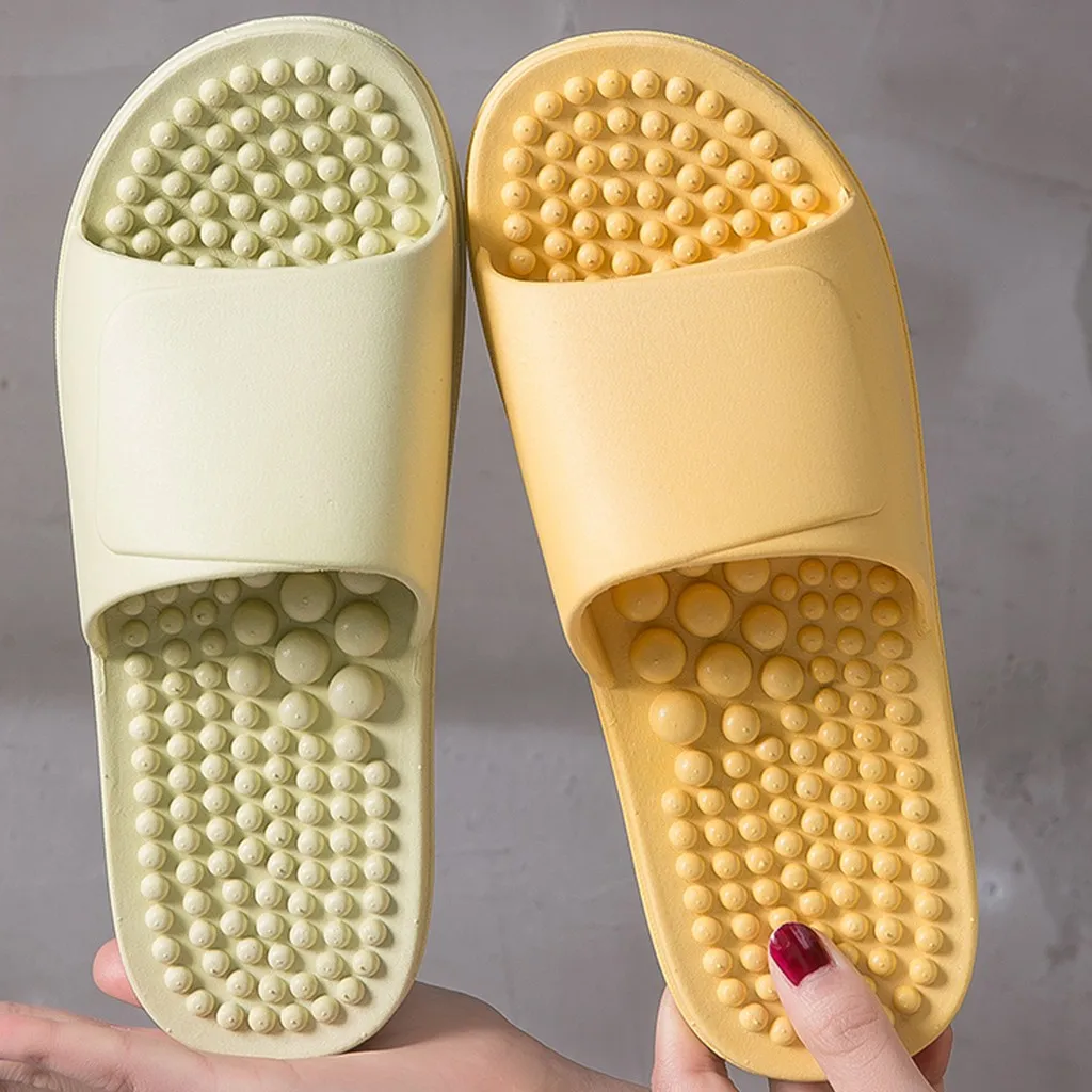 

Summer Unisex Slippers Indoor Outdoor leisure soft shoes Non-Slip Couple Massage Bathroom comfortable shoes Slippers #35
