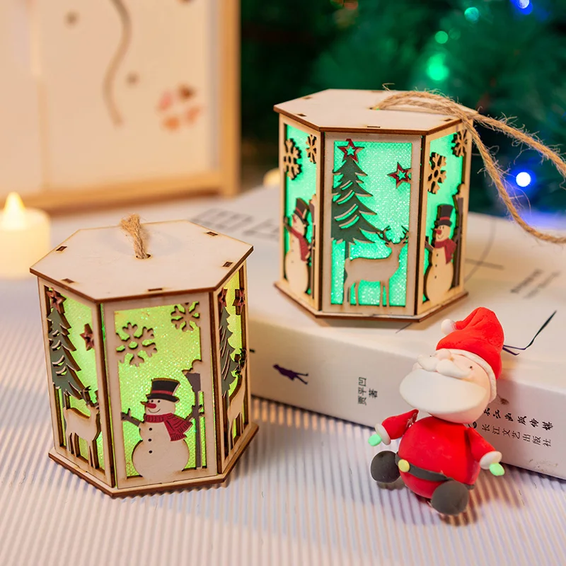

5pcs Christmas Festival Tree Decoration Hanging Ornaments Lantern Holiday Christmas Party Decor Xmas Gift