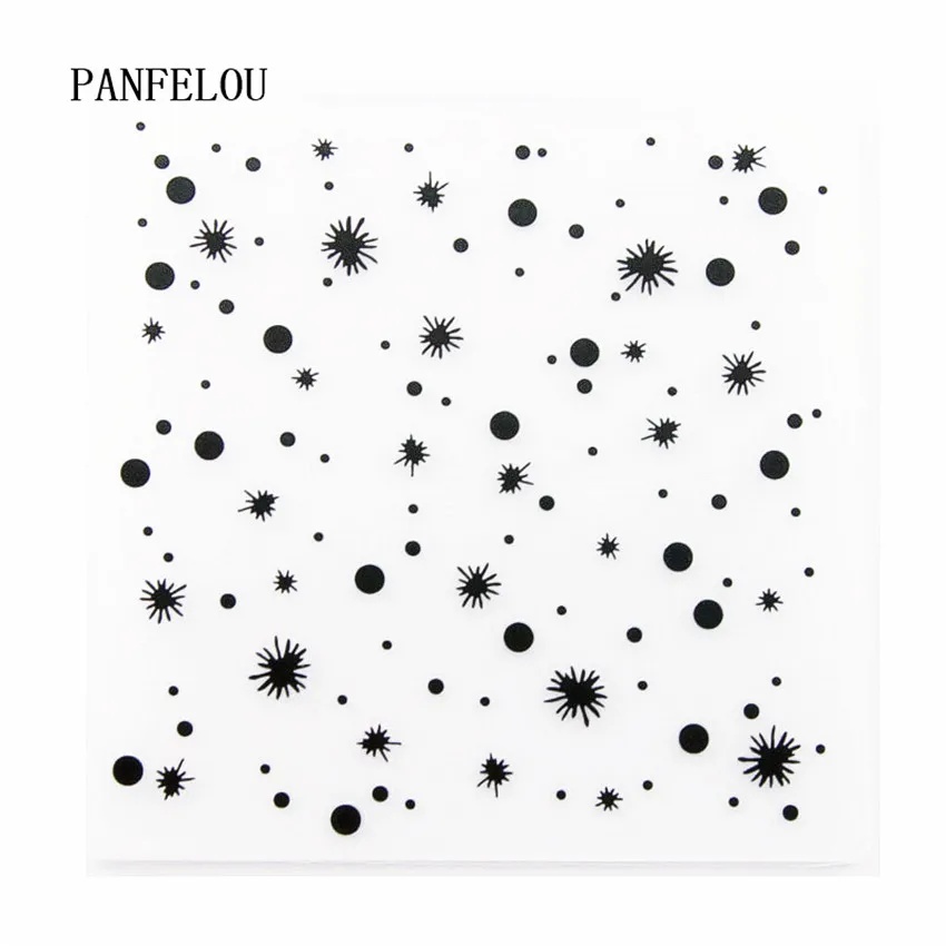 PANFELOU 15x15 Снежная вода папки для тиснения пластик для скрапбукинга DIY шаблон помадка торт фотоальбом открыток