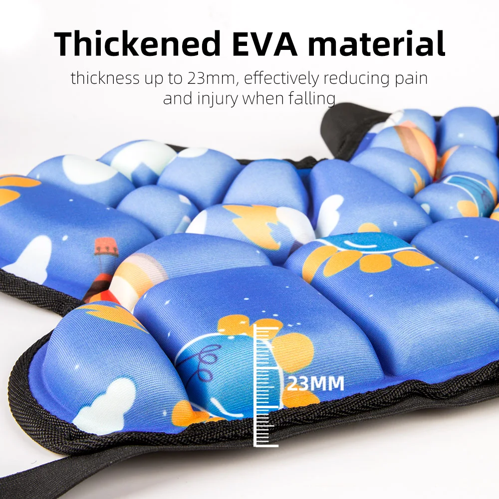 Детские защитные шорты для катания на лыжах с героями мультфильмов утолщенные