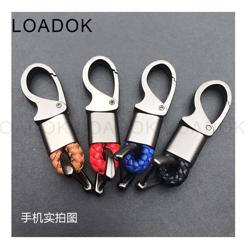 

1pc car gadget Metal and leather keychain for bmw e46 e64 e90 e91 e92 e39 benz audi tesla model3 xs key