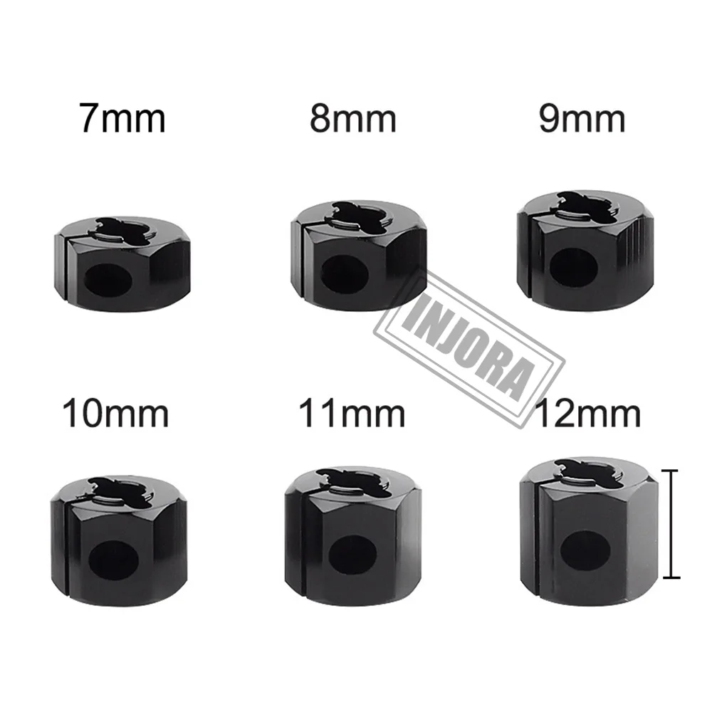 injora 4 шт 12 мм колеса шестигранный
