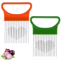 stainless steel onion needle onion fork tomato cutter meat onion slicer fruit vegetables tools kitchen gadgets