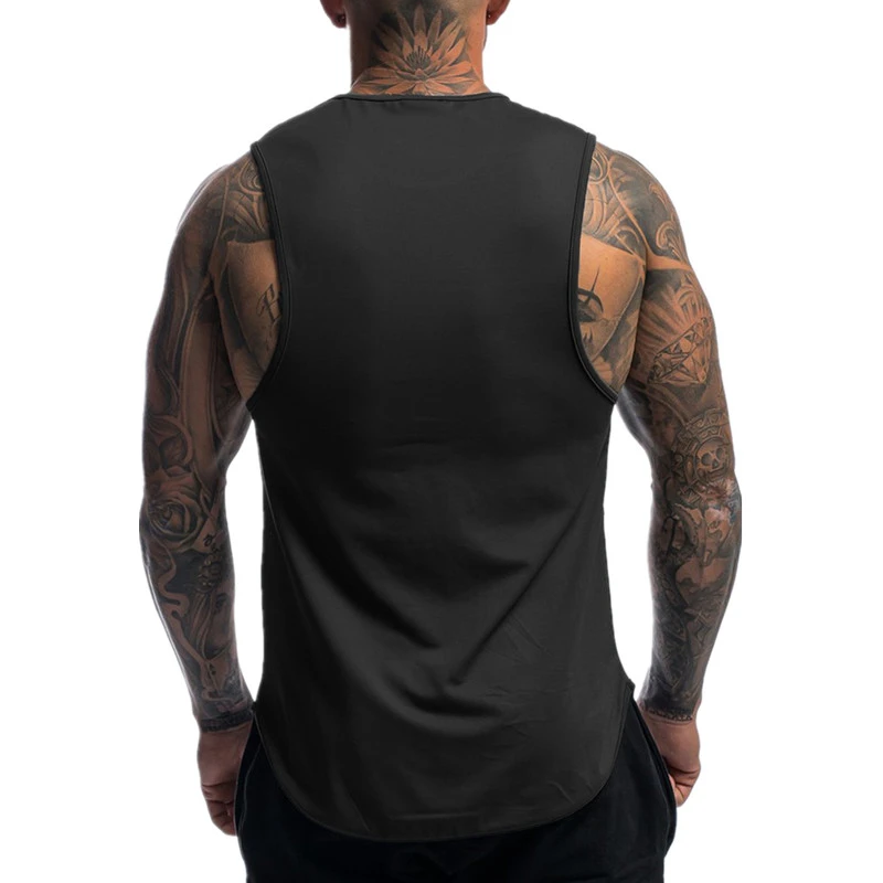 2020 Спортивная тренировочная рубашка без рукавов майка для бега мужская модель