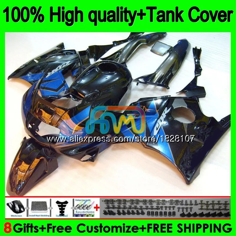 

Kit +Tank For HONDA CBR Black blue 600F2 1991 1992 1993 1994 1BS.84 CBR600FS CBR 600 FS CBR600 F2 CBR600F2 91 92 93 94 Fairing