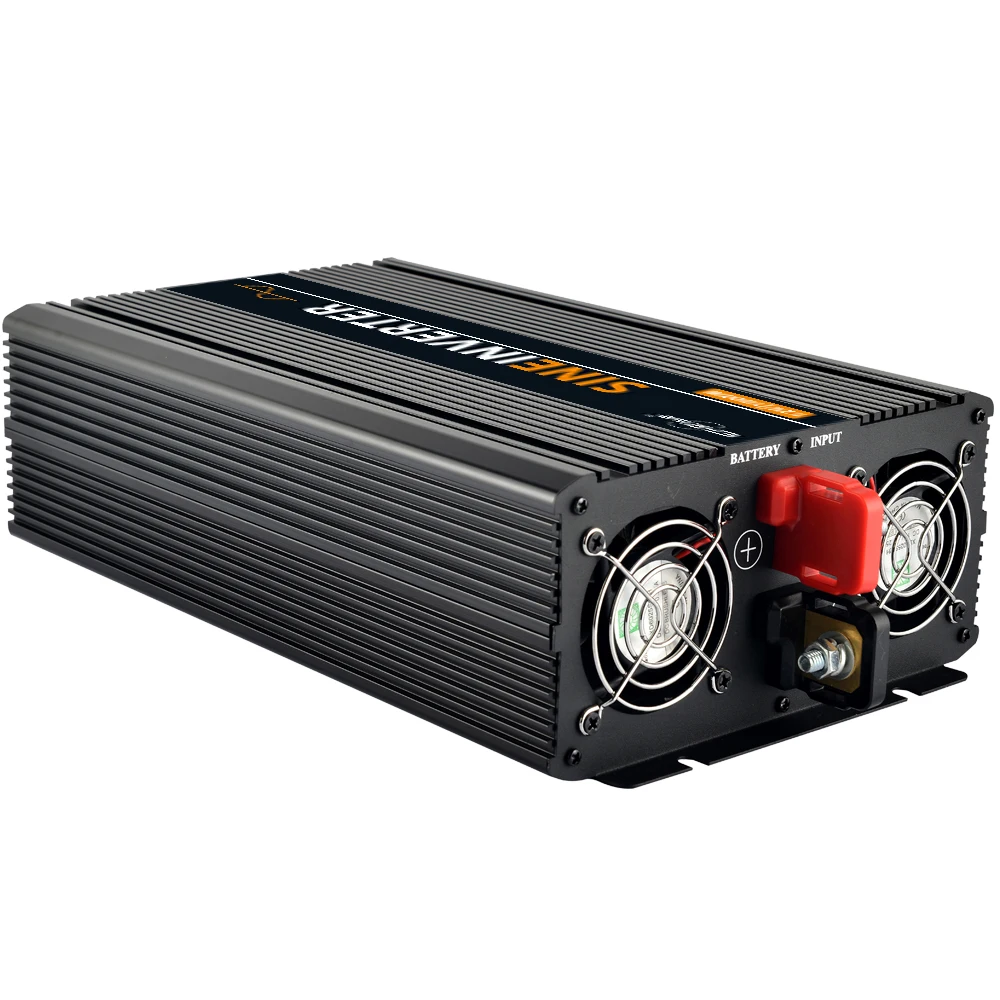 Чистый синусоидальный инвертор 12 v 220 пик 2500 W непрерывный 1000 1200