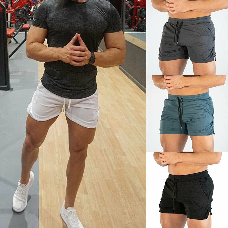 

Men's Solid Regular Fit Mid Wasit Casual Shorts Gentlemen Summer Sport Running Fitness Gym Shorts