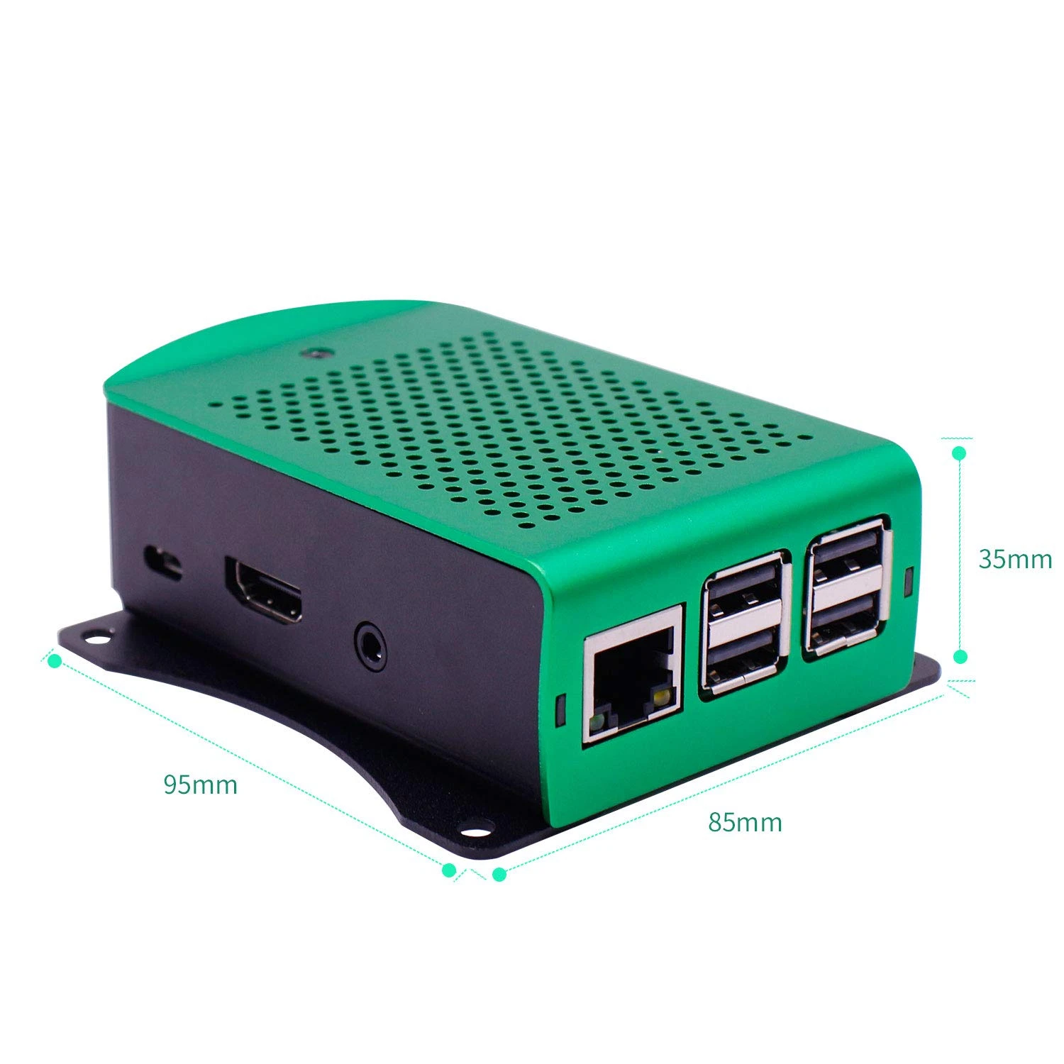 Корпус S ROBOT Raspberry Pi 3 белый зеленый черный металлический корпус для Модель B
