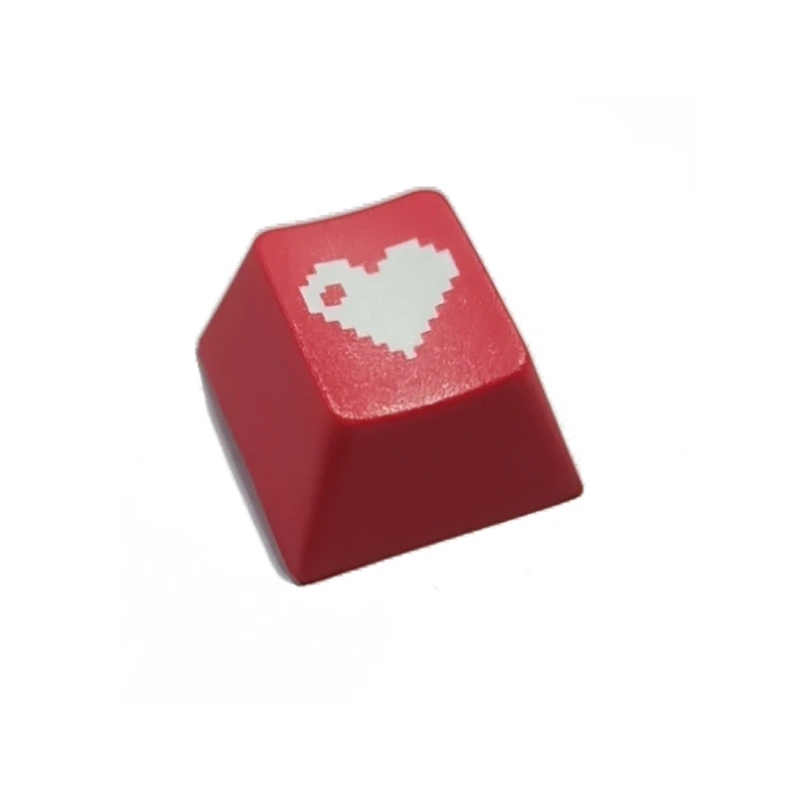 

New High Quality R4 Keycap Love Cherry Profile Dip Dye Sculpture PBT Keyboard Keycap for Mechanical Keyboard Etched Pixel T21A