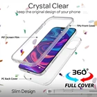 360 Полный Чехол для iPhone X XS XR 5 5S SE 2020 11 12 mini Pro Max 6 6S 7 8 плюс 2 в 1 противоударный Прозрачный защитные чехлы