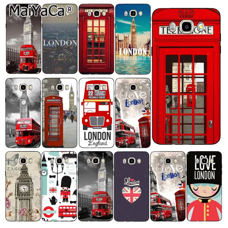 

MaiYaCa Flag United London Big Ben Telephone Box Phone Case For Samsung Galaxy J7 J6 J8 J4 J4Plus J7 DUO J7NEO J2 J7 Prime