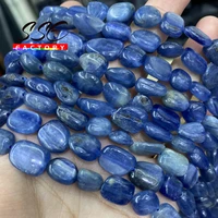 8 10mm natural irregular blue kyanite stone beads loose spacer beads for jewelry making bracelet necklace accessories 15strand