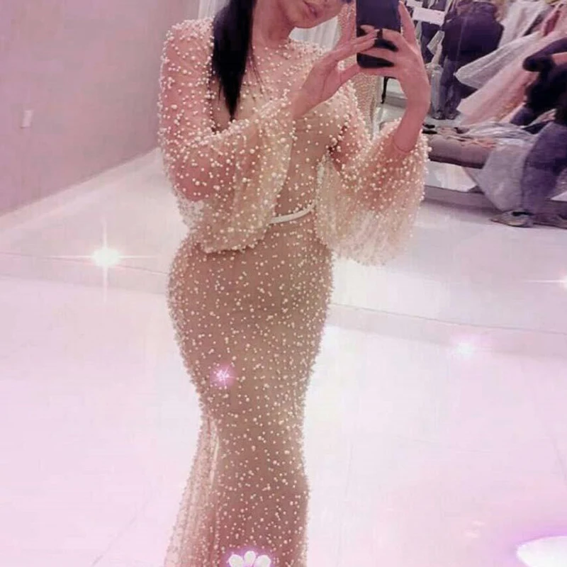 Женское платье элегантное Сетчатое с длинным рукавом для вечеринки Элегантное