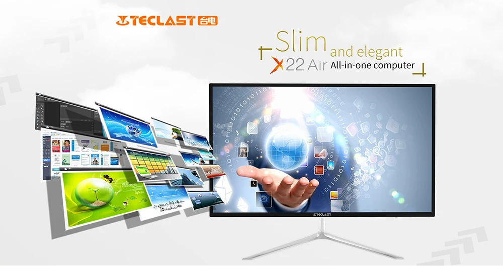 Teclast X22 Air все-в-одном ПК настольный 21,5 Дюймов DOS Intel Celeron J3160 четырехъядерный 1,6 ГГц 4 Гб ram 128 Гб SSD 1 ТБ HDD HDMI