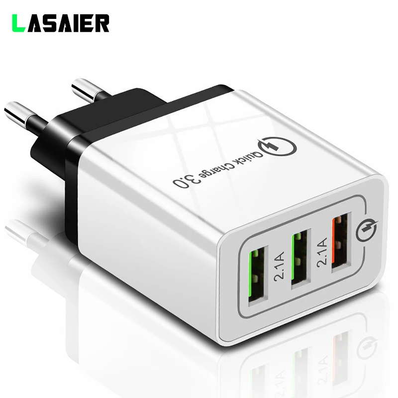 Быстрая зарядка 3 0 USB Зарядное устройство 5V 2.4A QC3.0 Быстрый зарядный кабель