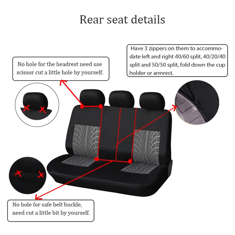 

Universal Car Seat Cover Set Auto Covers The Car Seats Protector Auto Accessories for Citroen C3 C4 CACTUS Saxo