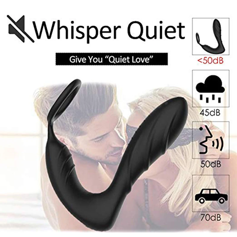 Силиконовый массажер простаты для мужчин Анальный вибратор P-G-точки 10 скоростей