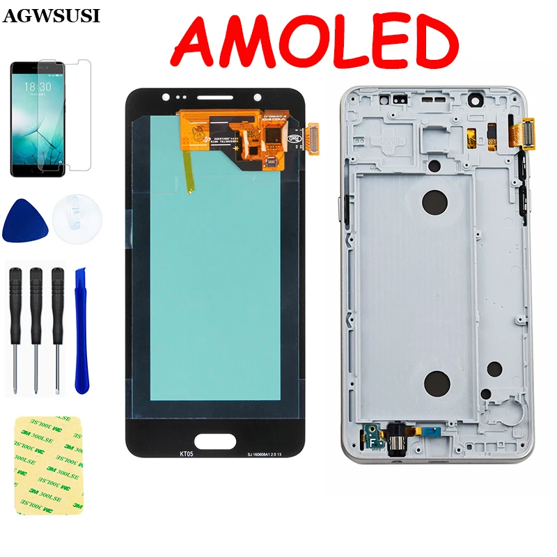 ЖК дисплей AMOLED для Samsung Galaxy J5 2016 SM J510F J510FN J510M J510Y J510G сенсорный экран с цифровым