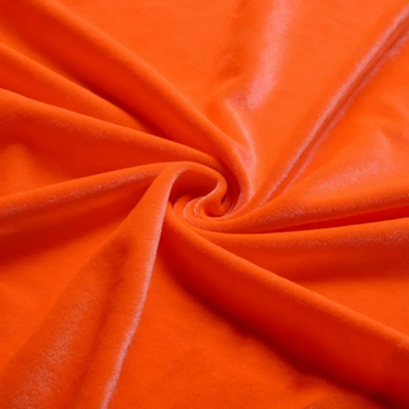 Однотонная бархатная утолщенная Ткань для шитья свитшот спортивный костюм