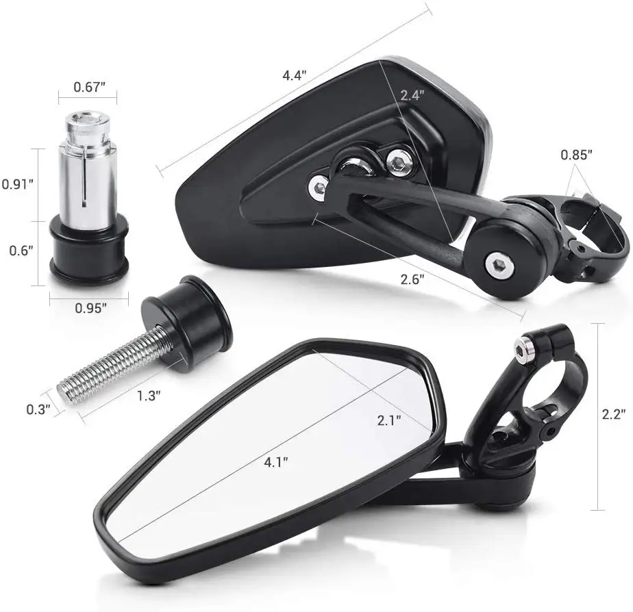 Зеркала задние MZS мотоциклетные 15 2 см шт. для Honda GROM MSX125 CB50 Kawasaki Z125 pro Z650 Z750 Z800 Z900 Z1000