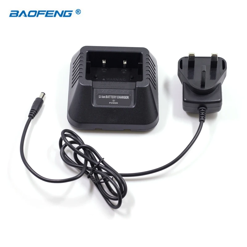 UK Plug and Base Портативная рация BAOFENG батарея EU US UK AU настольное зарядное устройство подходит для BAOFENG UV-5R UV-5RA 5RB UV-5RE Plus Аксессуары BAOFENG - Цвет: UK Plug and Base