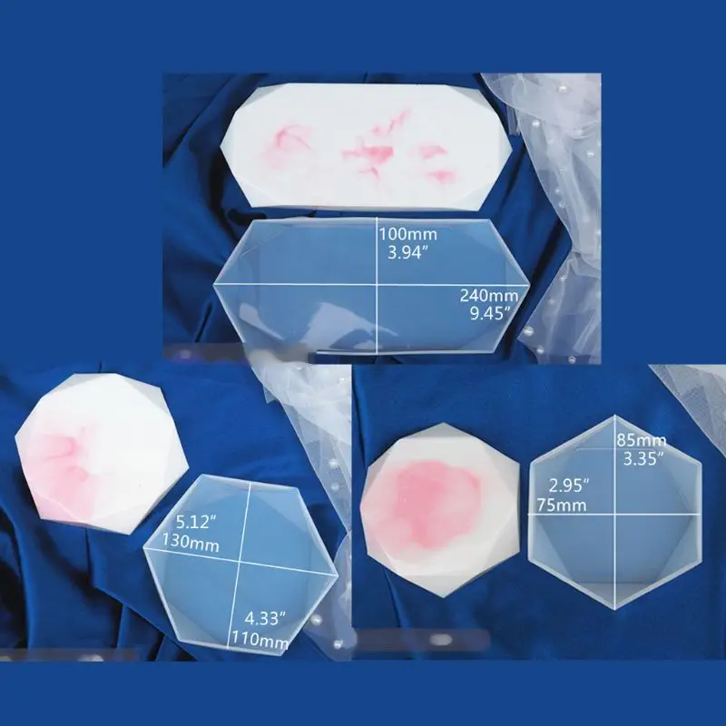 Граненые прямоугольные Восьмиугольные формы для подставки большая витрина