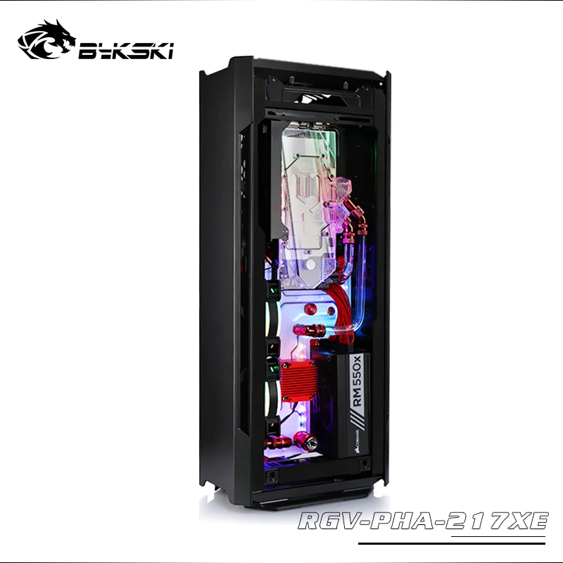 Bykski резервуар для воды для Phanteks 217XE чехол для компьютера, прозрачный водный диск, водяное охлаждение резервуар, RGV-PHA-217