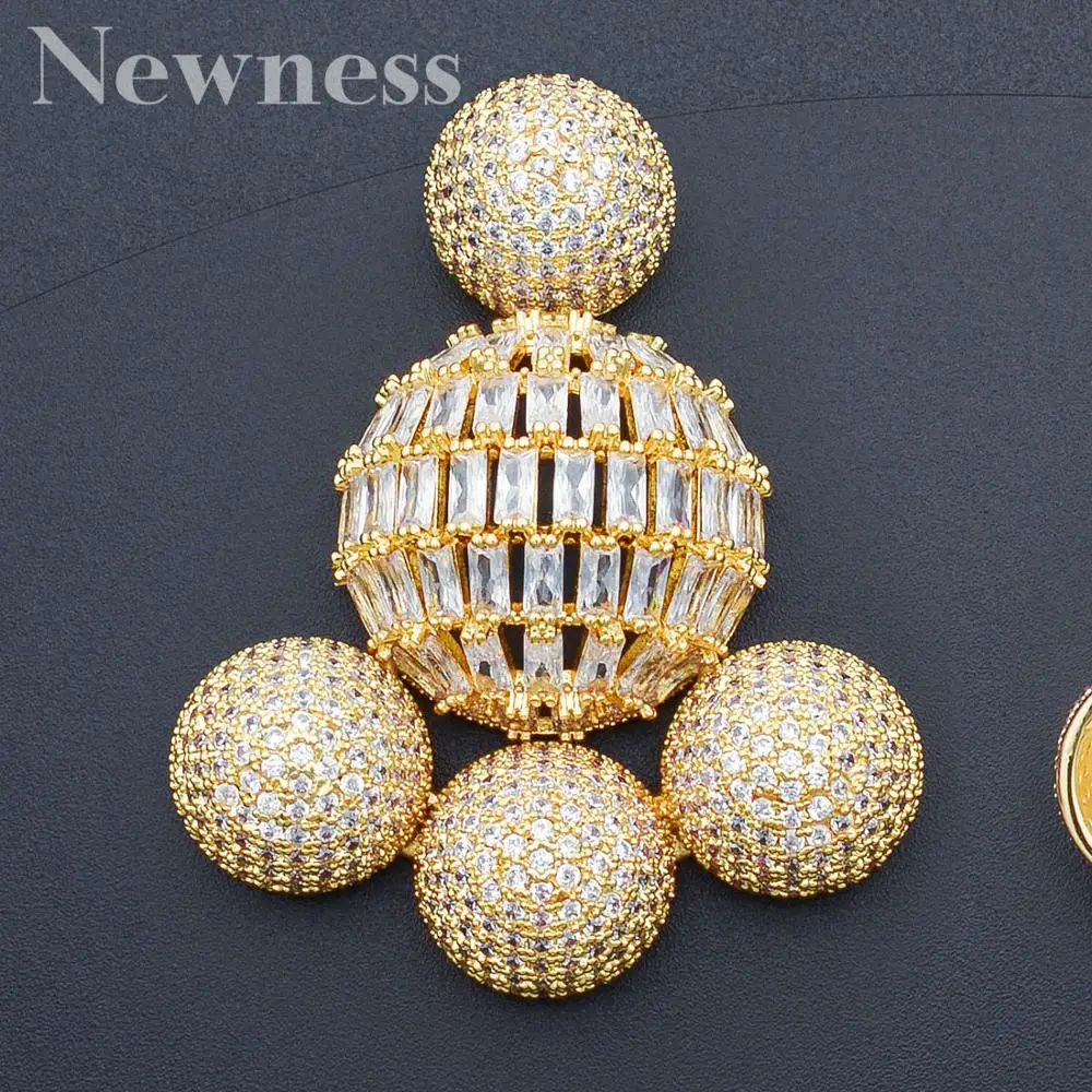

Newness Trendy Flower Women Earrings Imitation Pearl AAA Cubic Zircon Drop Earring For Women Wedding Party pendientes mujer moda