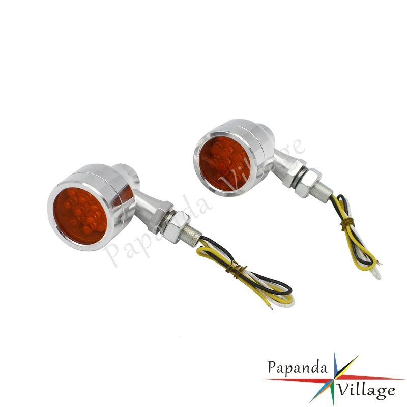 Motorbikes LED Amber Turn Signals Indicator Signal Lights Blinker for Harley Chopper Sportster Dyna Softail |