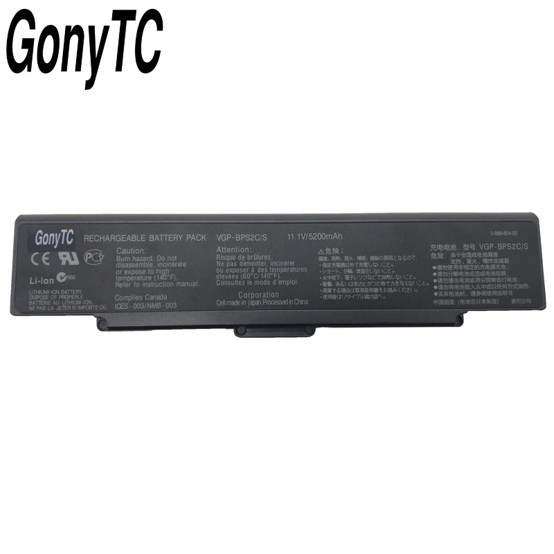 Gonytc VGP BPS2C оригинальный ноутбук Батарея для SONY VAIO VGN VGC LA BPS2 BPS2A BPS2B 11 1 V 5200 мА