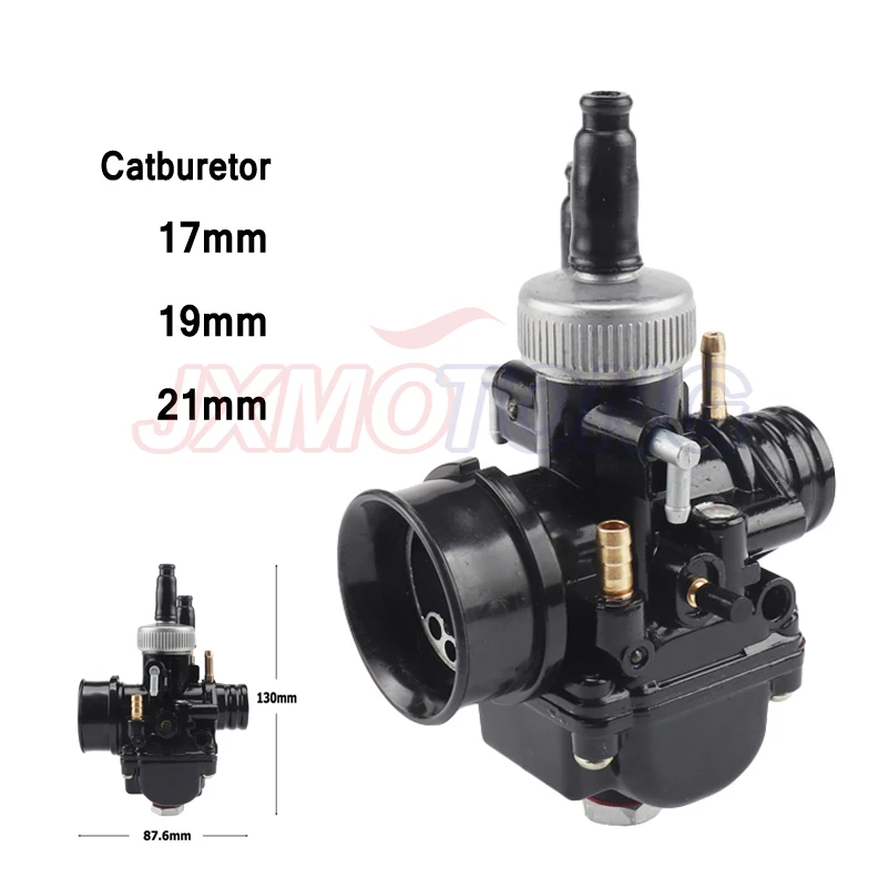 

Alconstar- Motorcycle Moped Scooter 2T for Dellorto PHBG Racing 17 19 21MM Carburetor Carb with air intake RS50 47cc 49cc GY6