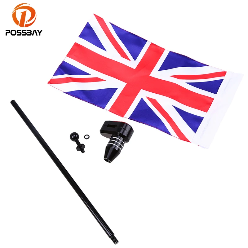 Автомобильный Стайлинг мотоцикла POSSBAY хромированный задний боковой флаг