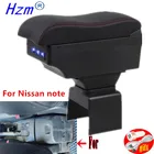 Подлокотник для Nissan note, подлокотник для Nissan note, центральный контейнер для хранения со светодиодной подсветкой USB