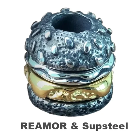 REAMOR & Supsteel 316l из нержавеющей стали, бусины для гамбургеров, 4 слоя, нож, бусины для Паракорда, аксессуары для изготовления браслетов